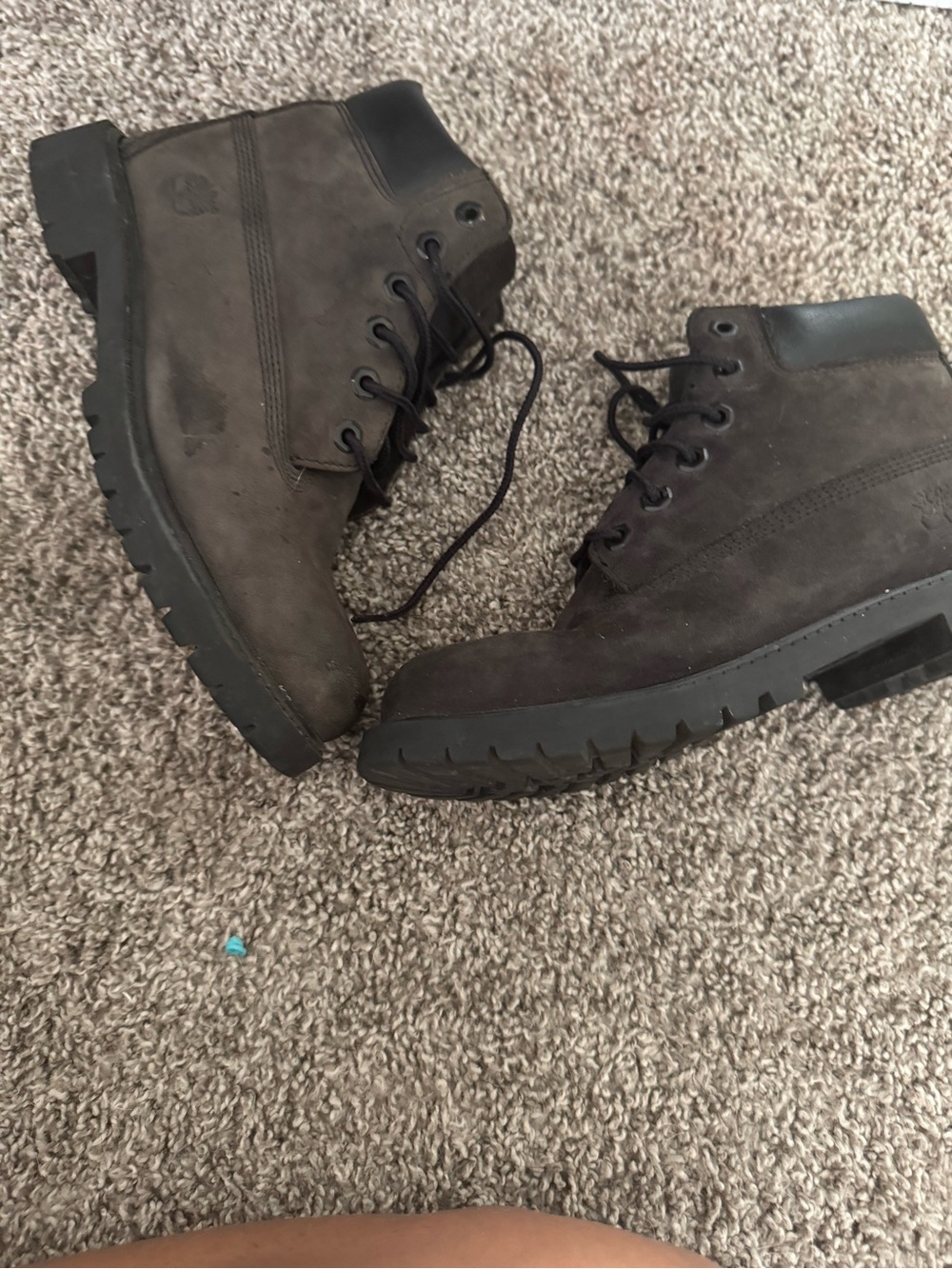 Timberland Kids Dark Brown Lace-Up Ankle Boots